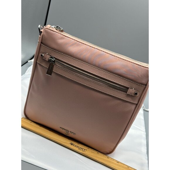 Michael Kors Jet Set Charm Pink Large North South Crossbody 32H1ST9C3C NEW - Picture 15 of 16